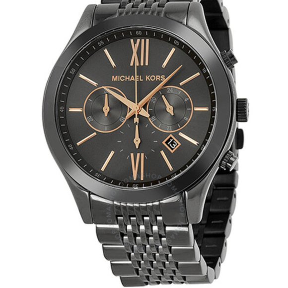 Michael Kors Gunmetal ion-plated mens watch - Picture 1 of 5
